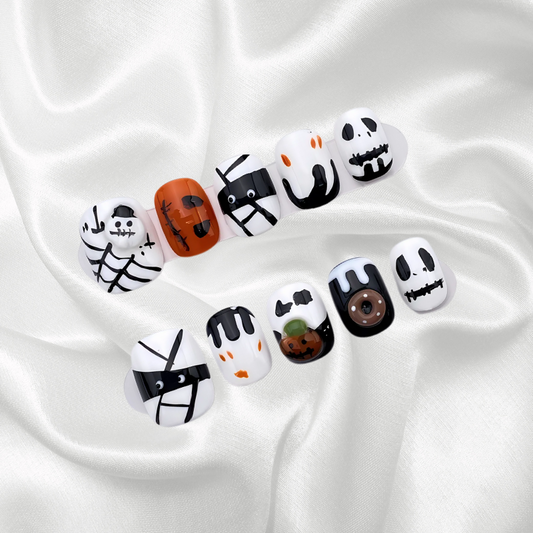 Halloween Press On Nails Short