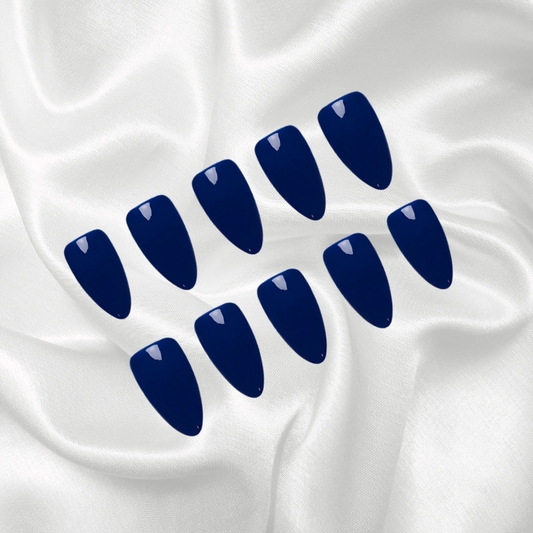 Navy Blue Press On Nails