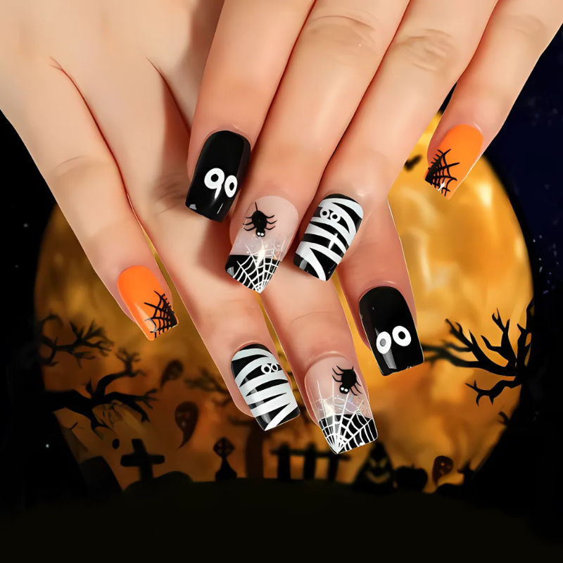 Press On Nails for Halloween