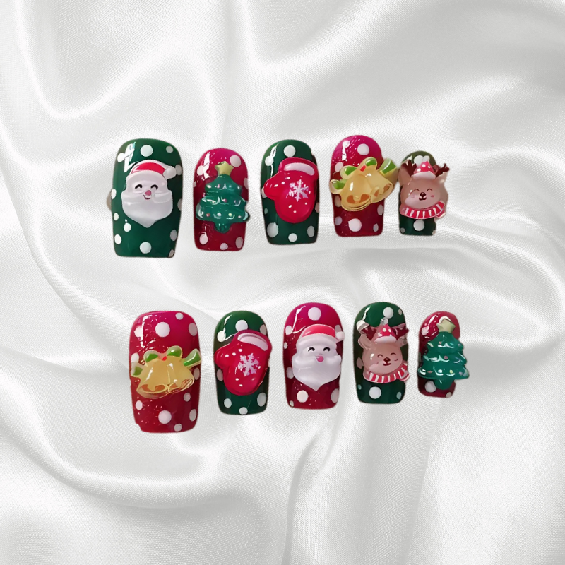 Christmas Acrylic Nails Press On