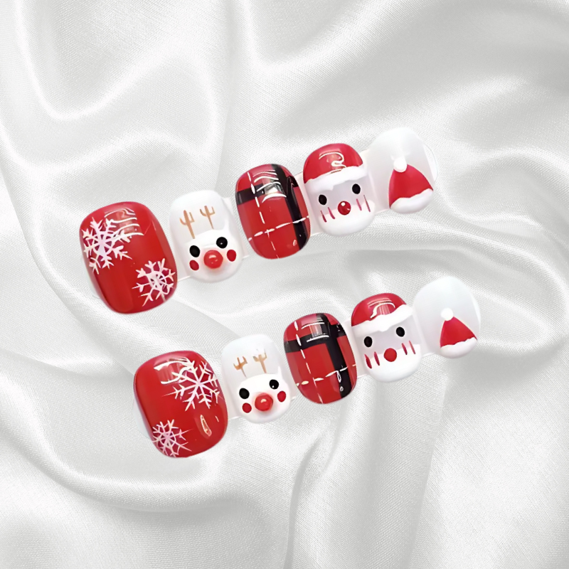 Cute Christmas Press On Nails