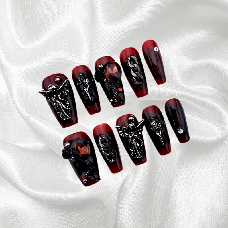 Gothic press on nails