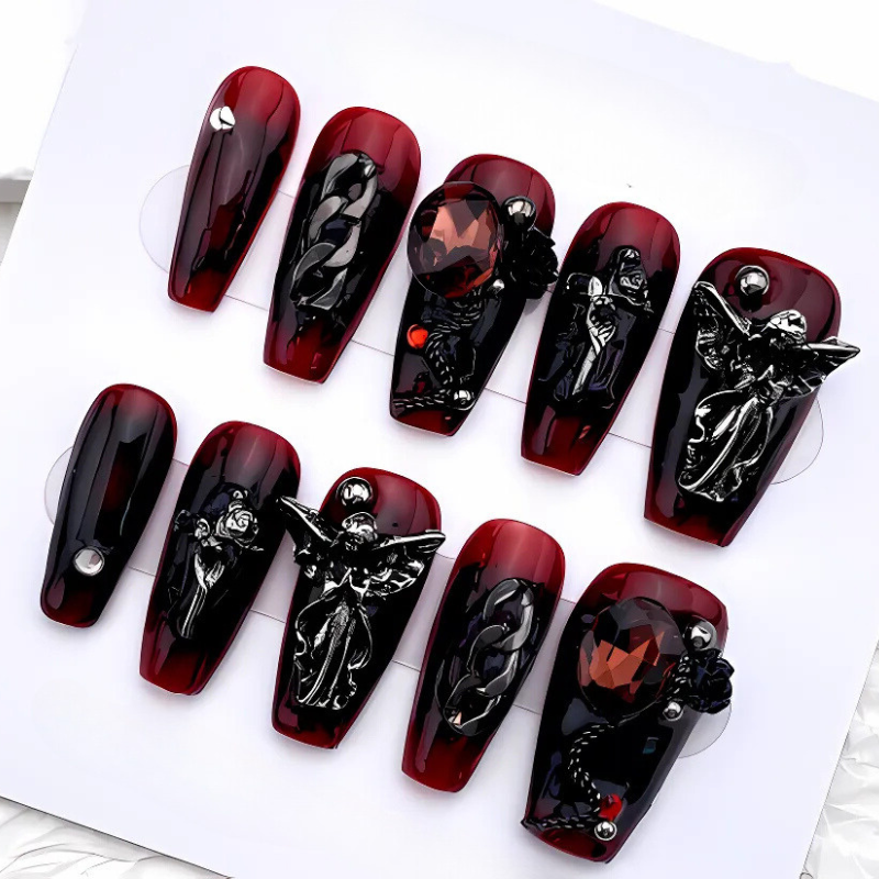 Gothic press on nails