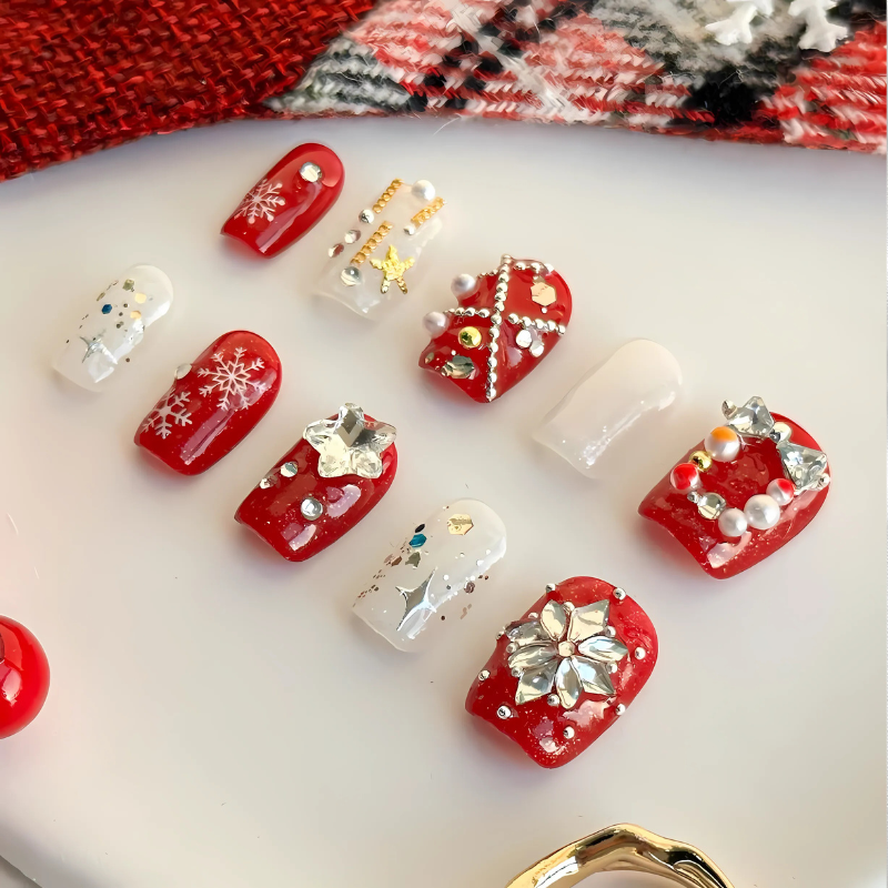 Holiday Nails Press On